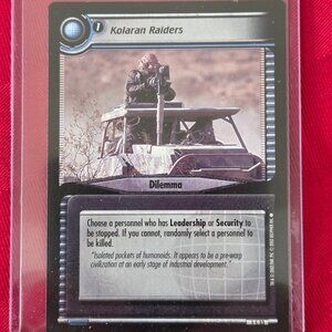 2002 STAR TREK, KOLARAN RAIDERS CARD!!!